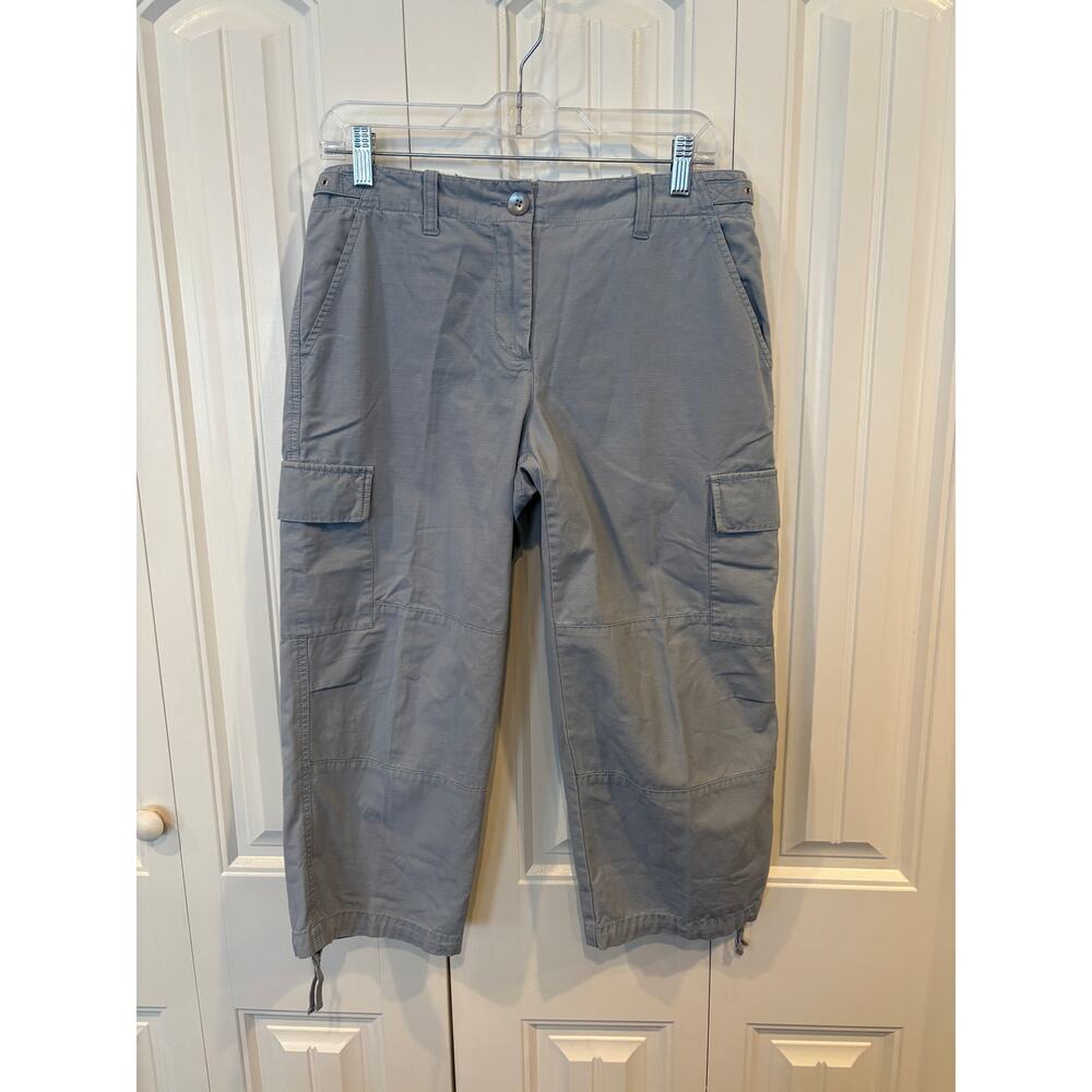 J. Crew Pale Blue Favorite Fit Cargo Crops Size 4
